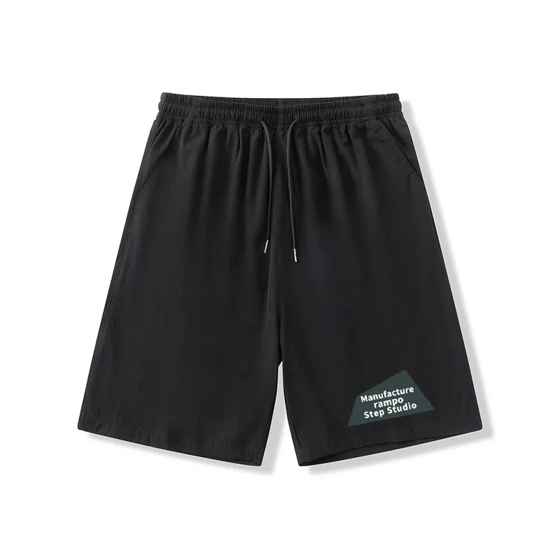 乱步 速干宽松学生夏季冰丝凉感外穿极简休闲短裤 男女同款