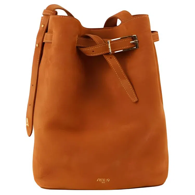 APEDE MOD Bucket Bag Medium Gold Brown