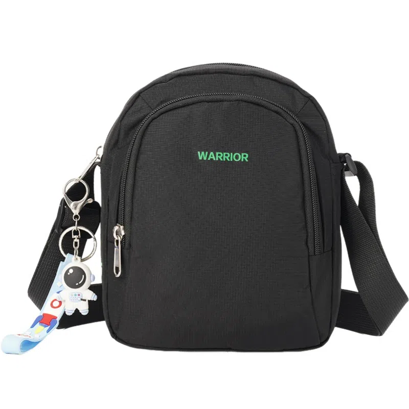 Warrior Nylon Crossbody Bag Black