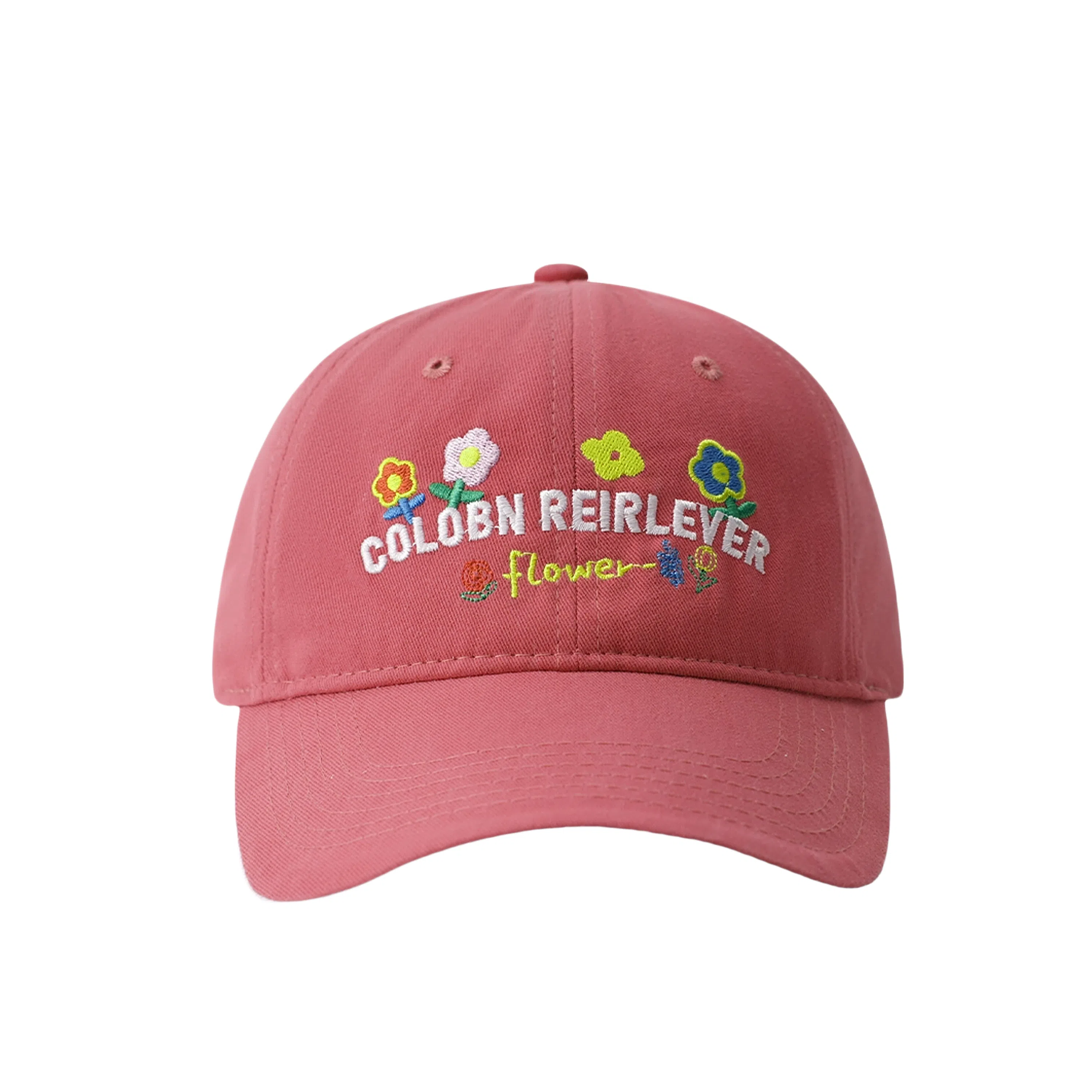 NBJH Dopamine Macaron Floral Embroidery Cap