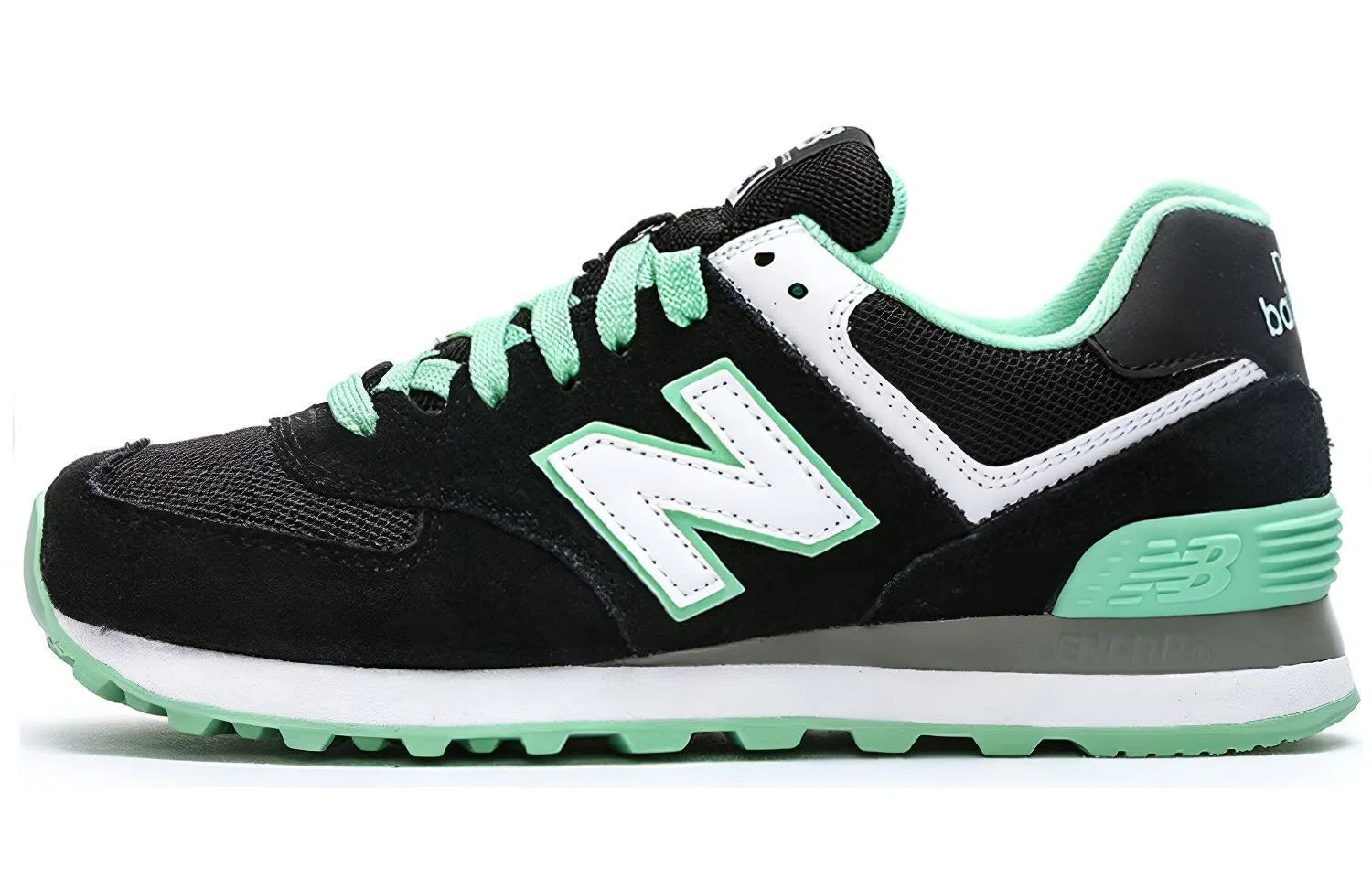 New Balance 574 Black Green