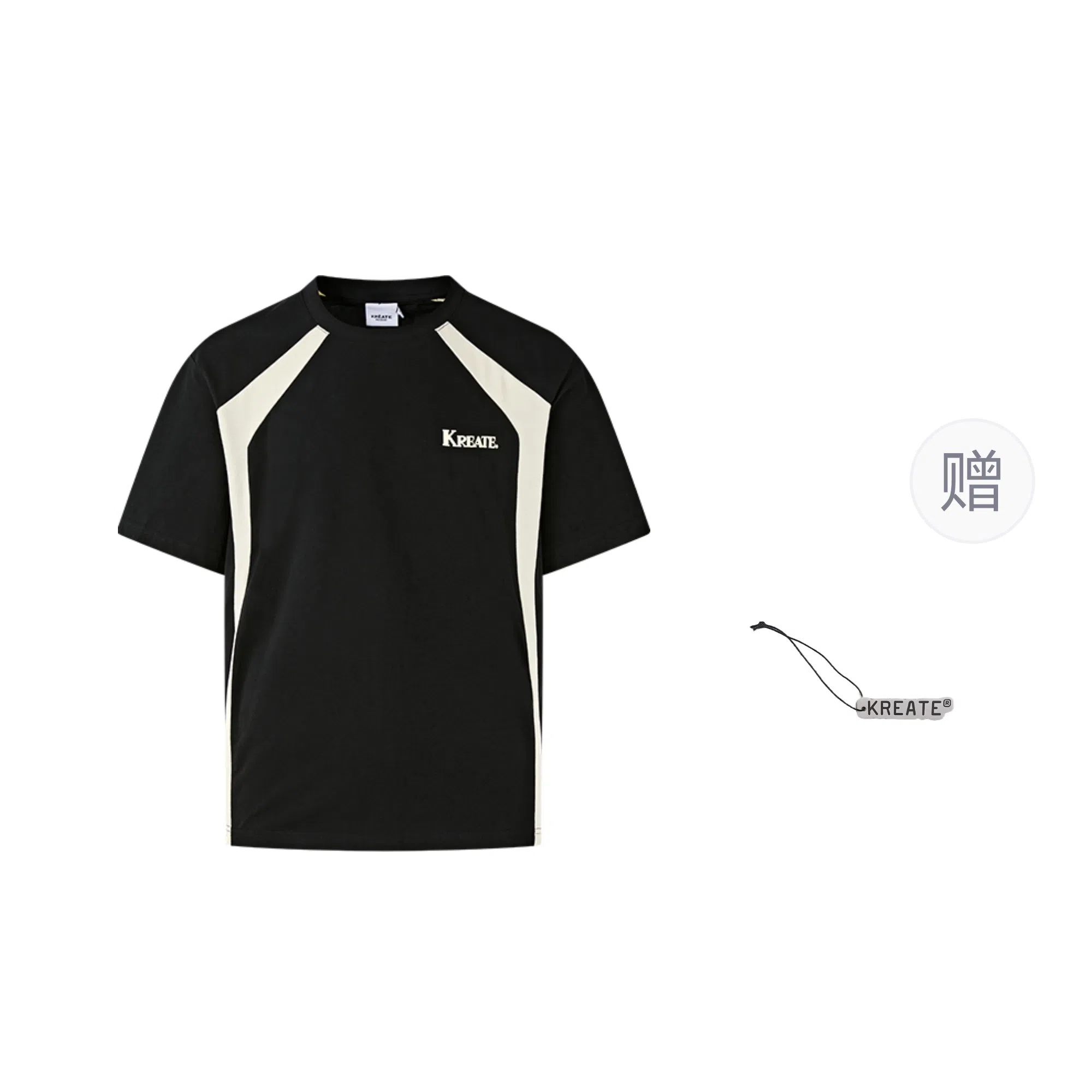 KREATE Boxy Cut Colorblock T-Shirt