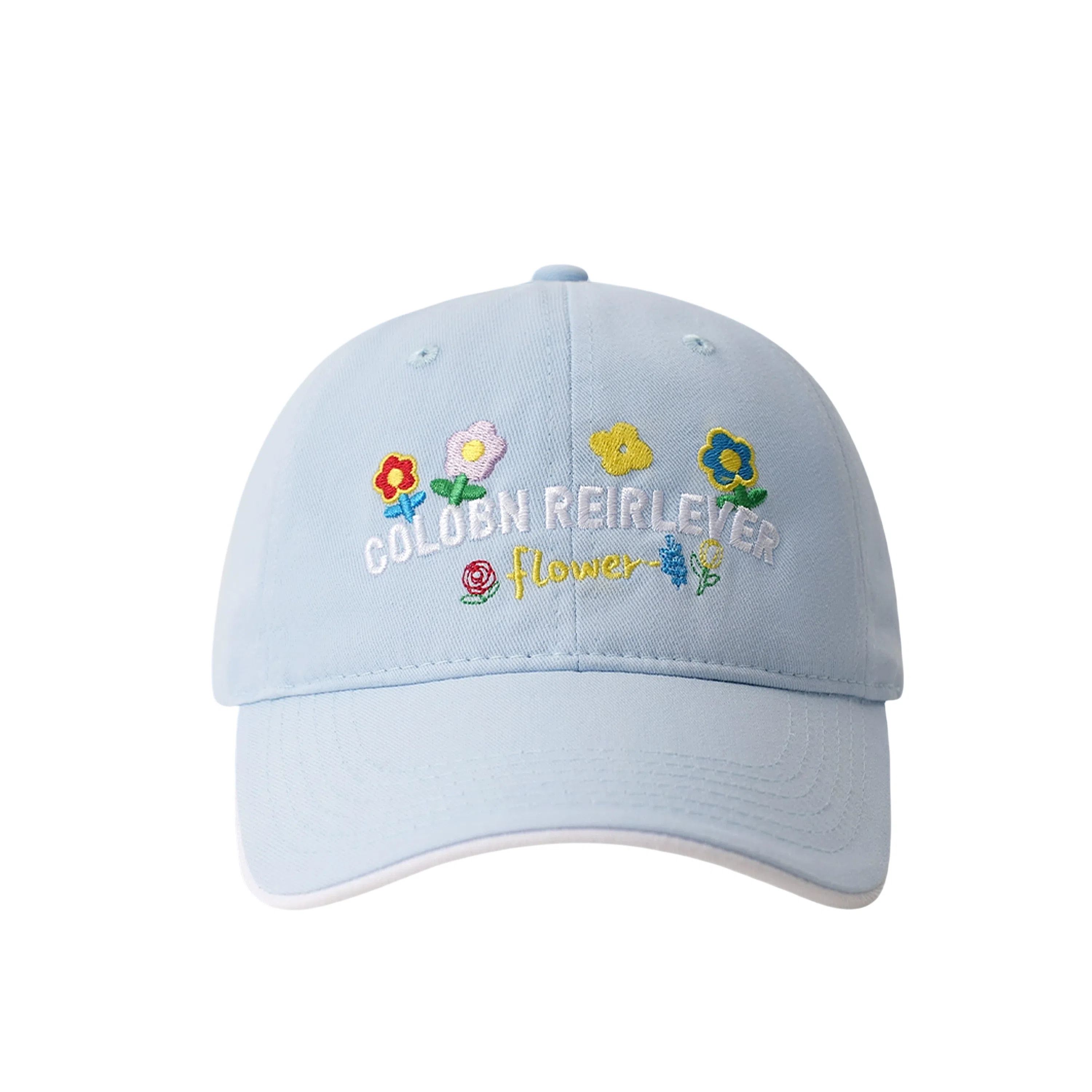 NBJH Dopamine Macaron Floral Embroidery Cap