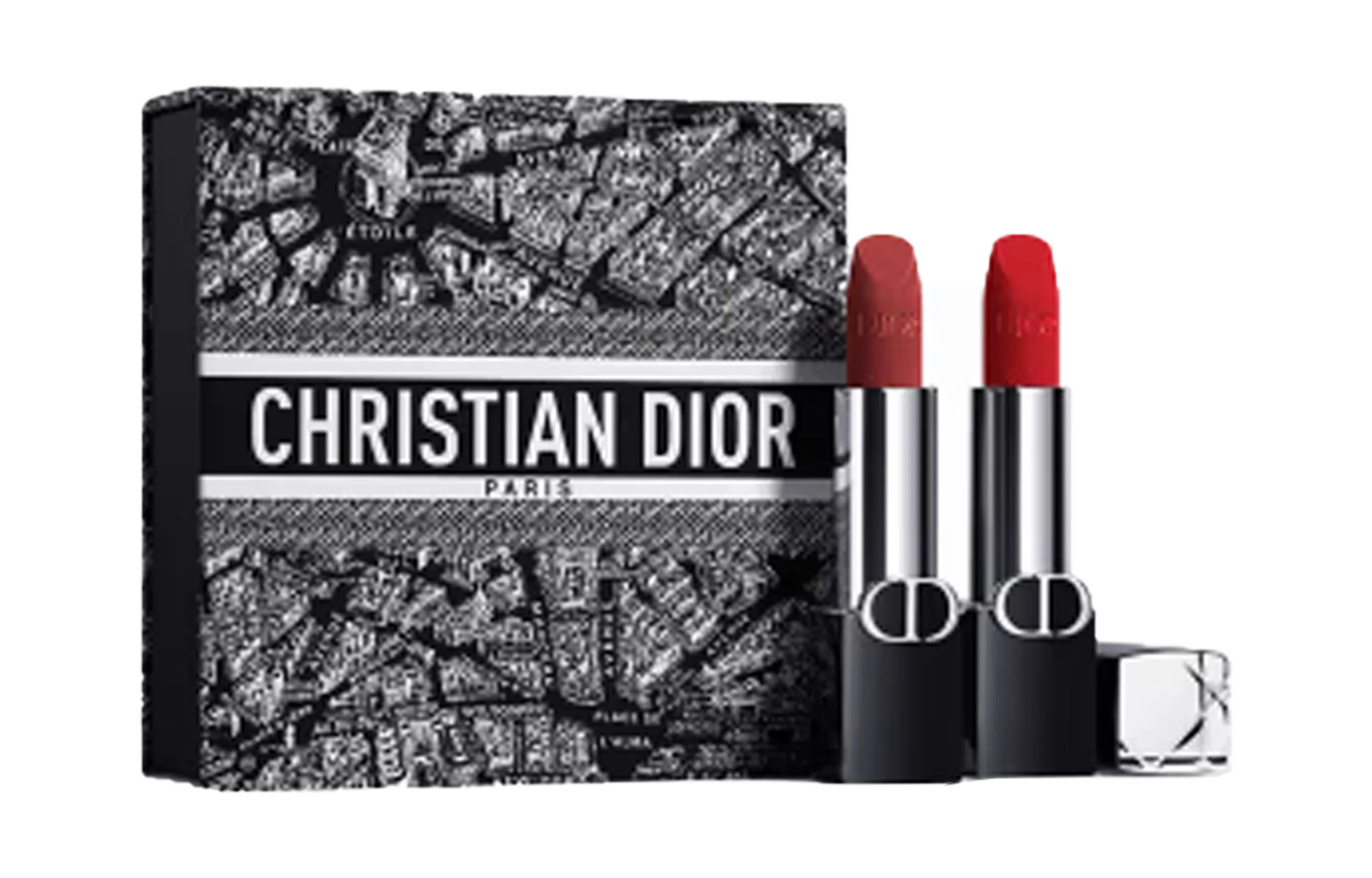 DIOR Paris Map Limited Edition Velvet Lipstick Set Blue Gold