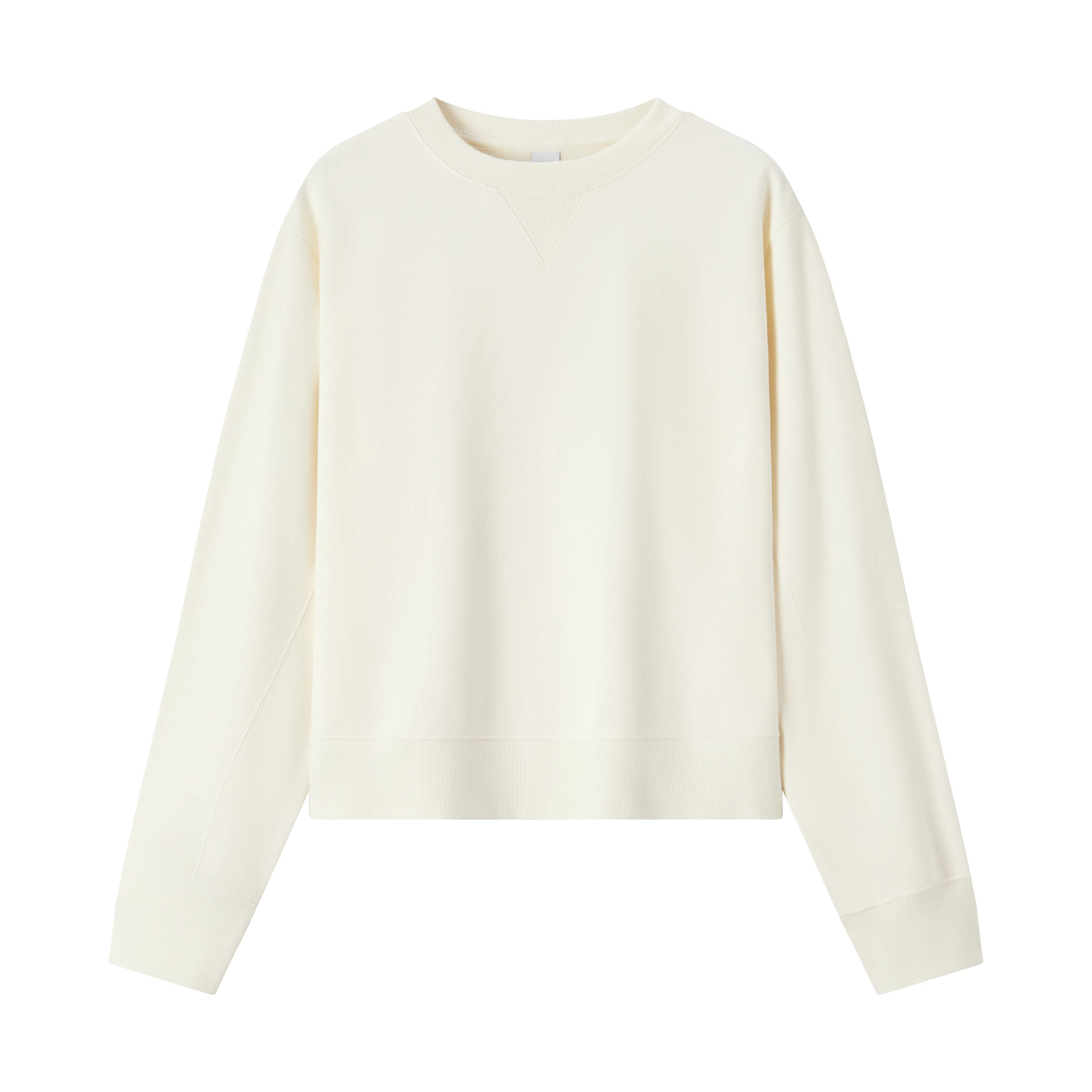 森马 圆领宽松纯色长袖卫衣 女款