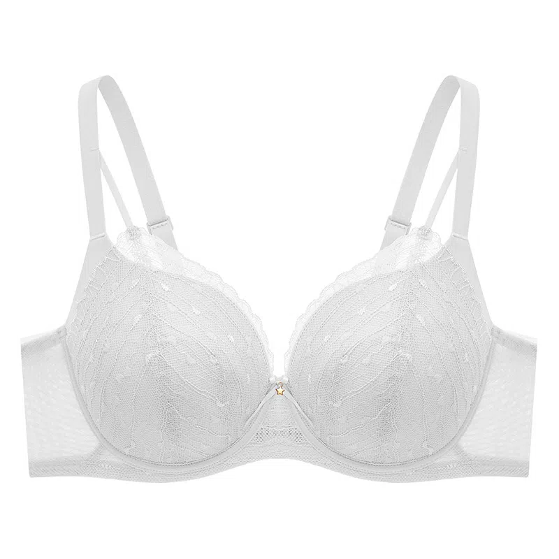 曼妮芬 大胸显小蕾丝软钢圈舒适美背文胸 女款