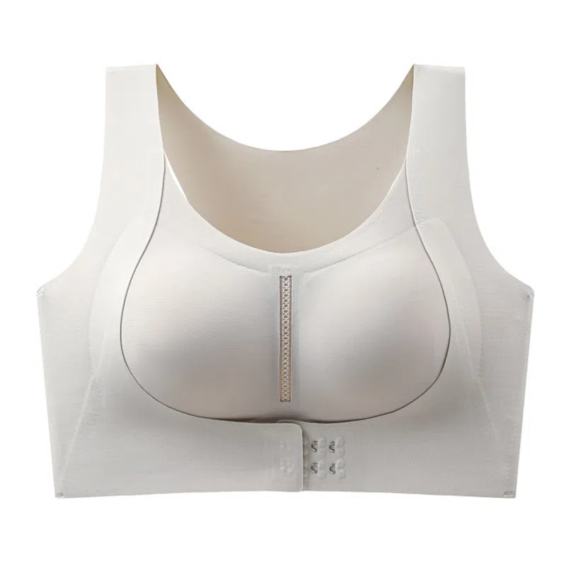 欧迪芬 冰丝轻薄无痕一体式上托聚拢防下垂大胸显小前扣不闷夏季文胸 女款