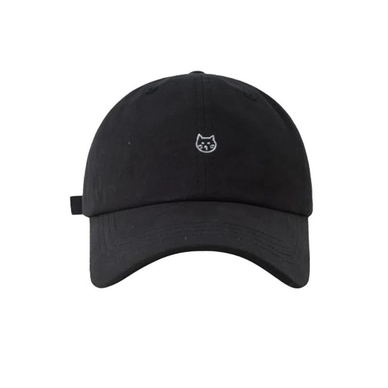 艾佳微 萌趣猫猫刺绣户外露营登山游玩高颜值防晒遮阳透气 棉 鸭舌帽 男女同款情侣款