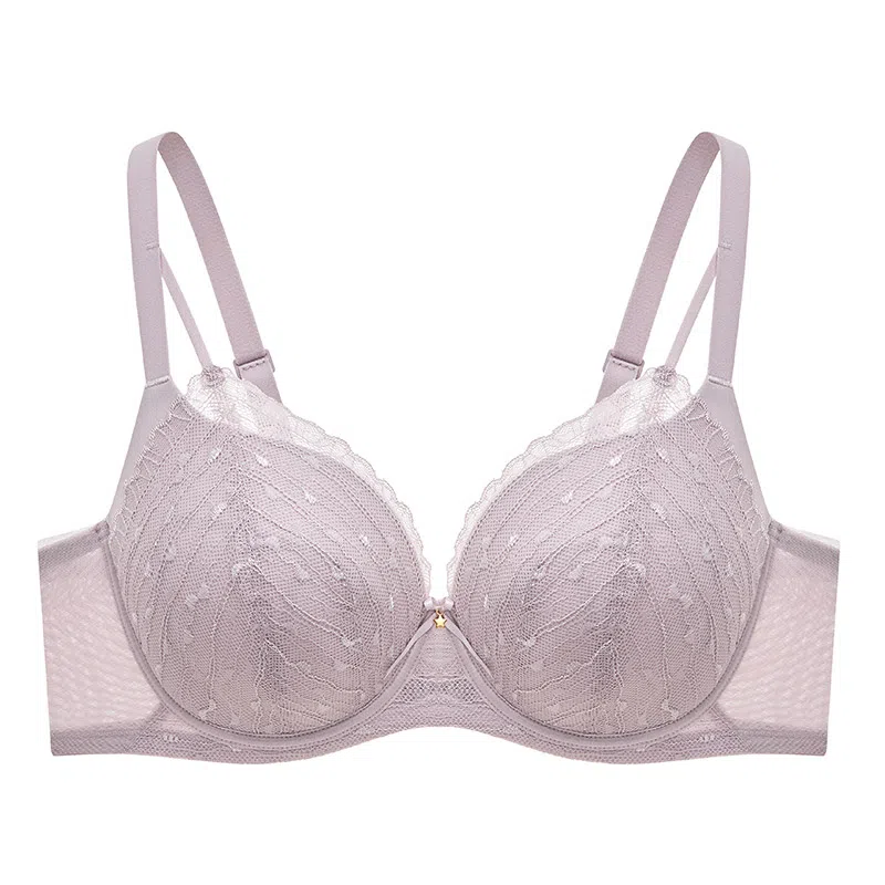 曼妮芬 大胸显小蕾丝软钢圈舒适美背文胸 女款