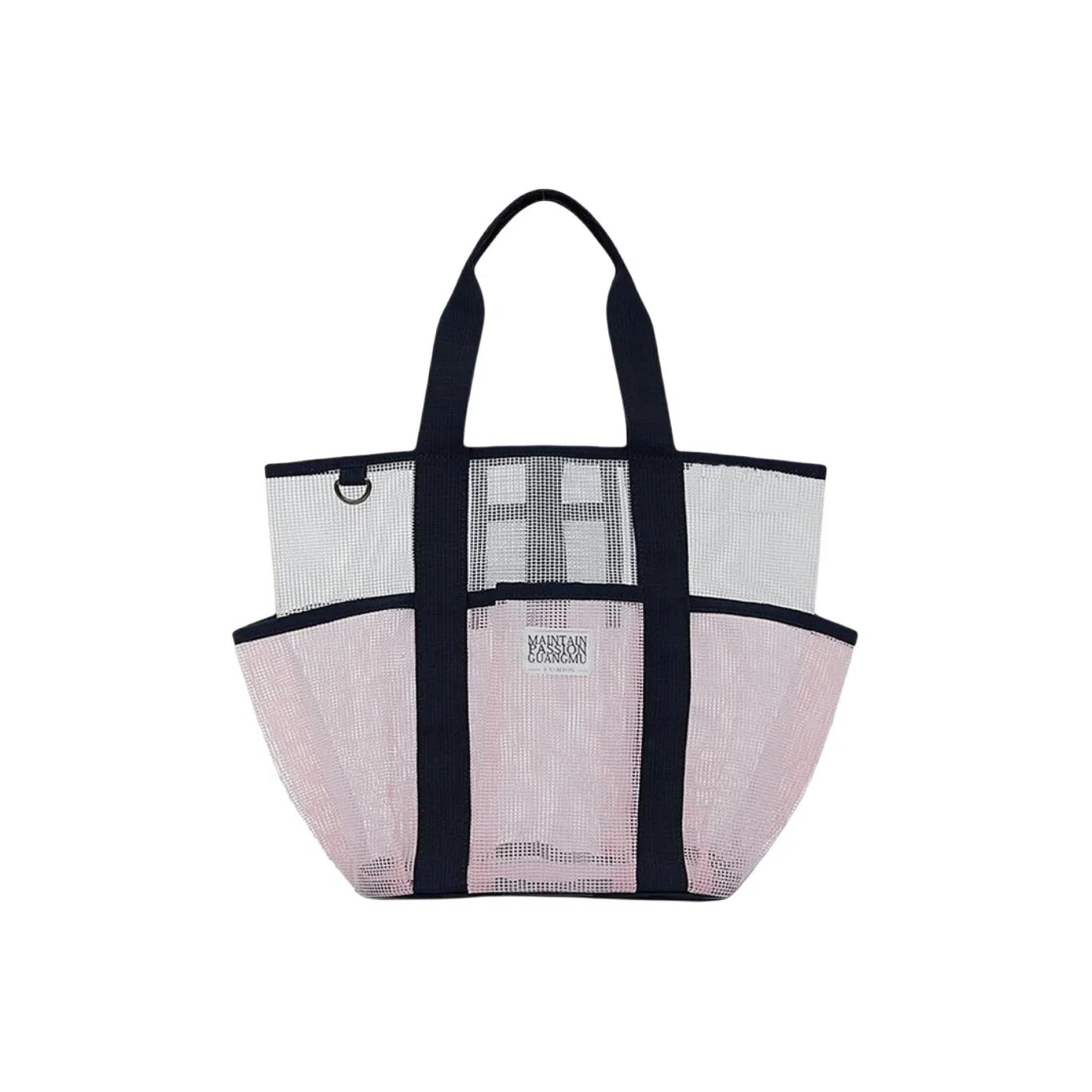 馨枕居 网眼手提化妆包大容量洗澡健身洗漱沙滩包多口袋网纱旅行 收纳包