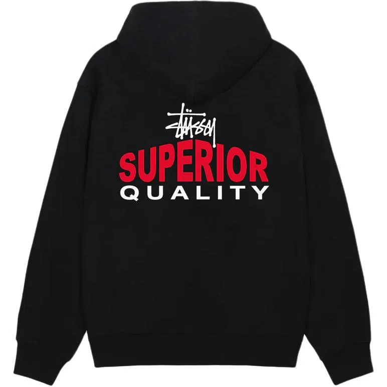 Stussy SS25 SUPERIOR QUALITY ZIP HOODIE logo