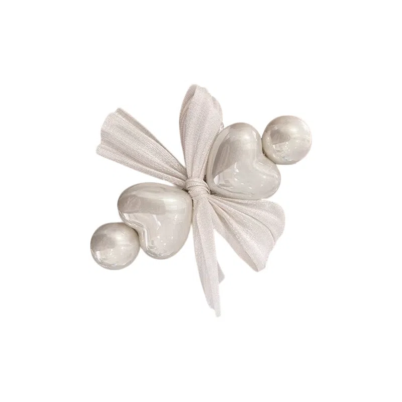 蒙妮 超仙蝴蝶结 仿珍珠 发夹 女款