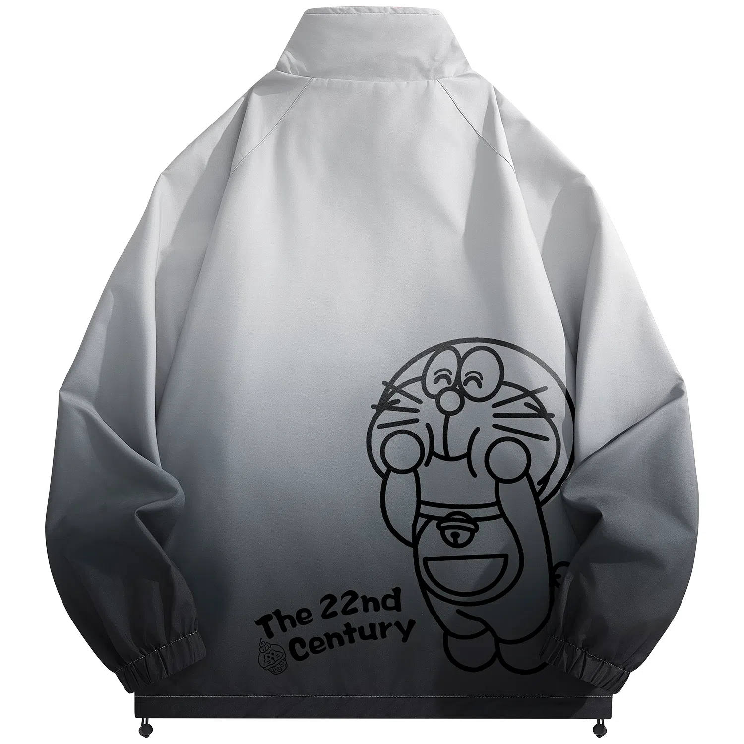 Doraemon Reversible Gradient Cartoon Logo Jacket