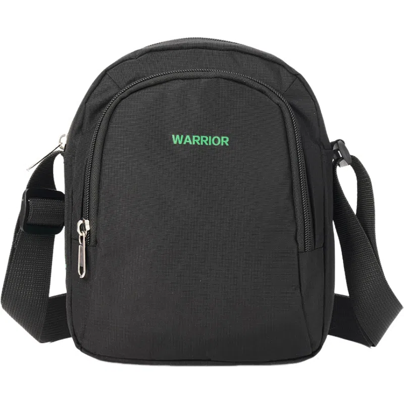 Warrior Nylon Crossbody Bag Black