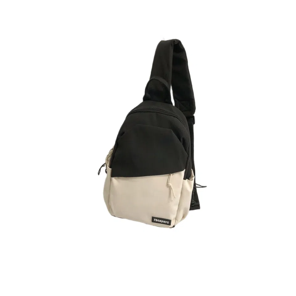 欧曼斐 休闲单肩背包学生百搭 尼龙 胸包 男女同款情侣款 多色