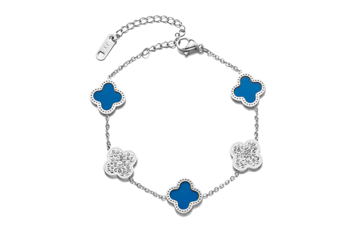 Endorphin Four Leaf Clover Titanium Steel Bracelet