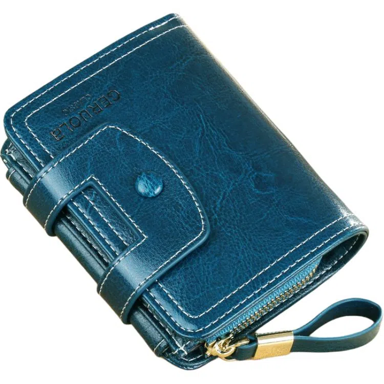 歌若拉 三折多卡位 牛皮 钱包 常规 女款 多色