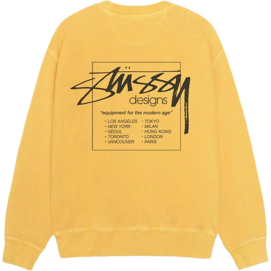 Stussy SS25 MODERN AGE CREW PIGMENT DYED logo