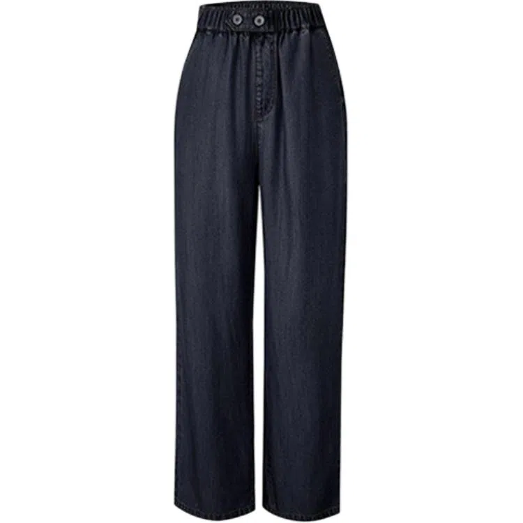 潞优野 舒适薄款阔腿天丝牛仔裤 女款
