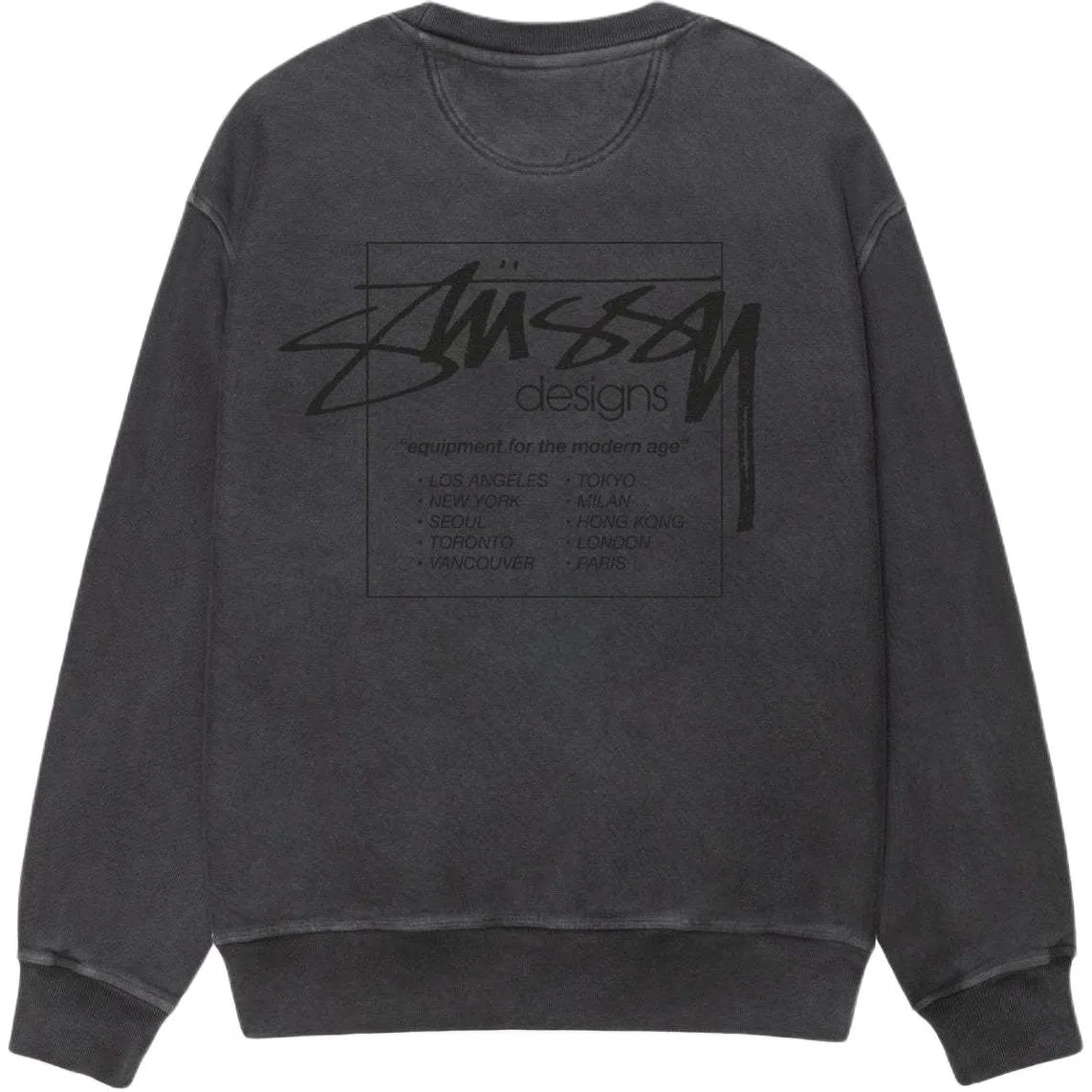 Stussy SS25 MODERN AGE CREW PIGMENT DYED logo
