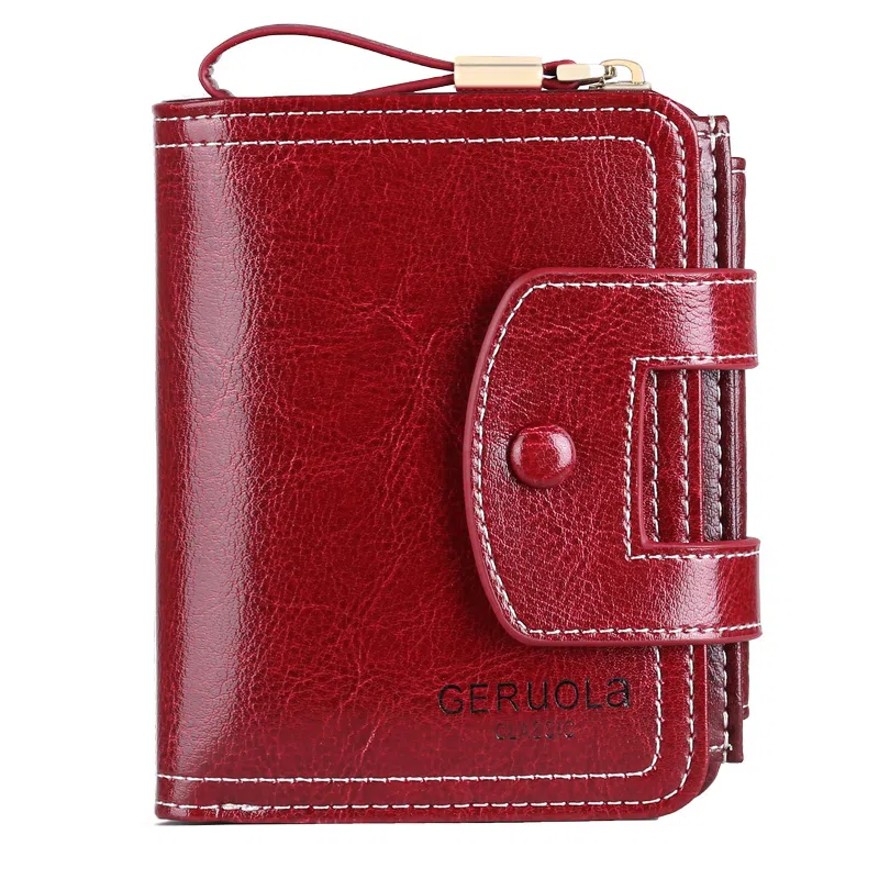 歌若拉 三折多卡位 牛皮 钱包 常规 女款 多色