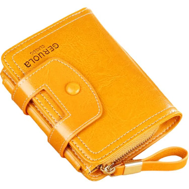 歌若拉 三折多卡位 牛皮 钱包 常规 女款 多色