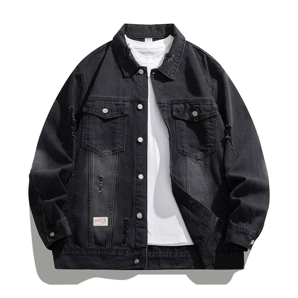 PAL ONGACO Denim Jacket Black