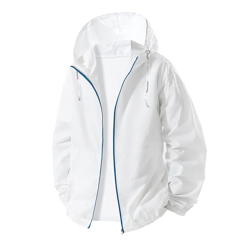 大白鲨 潮牌轻薄连帽外套防紫外线休闲百搭防晒服 男款