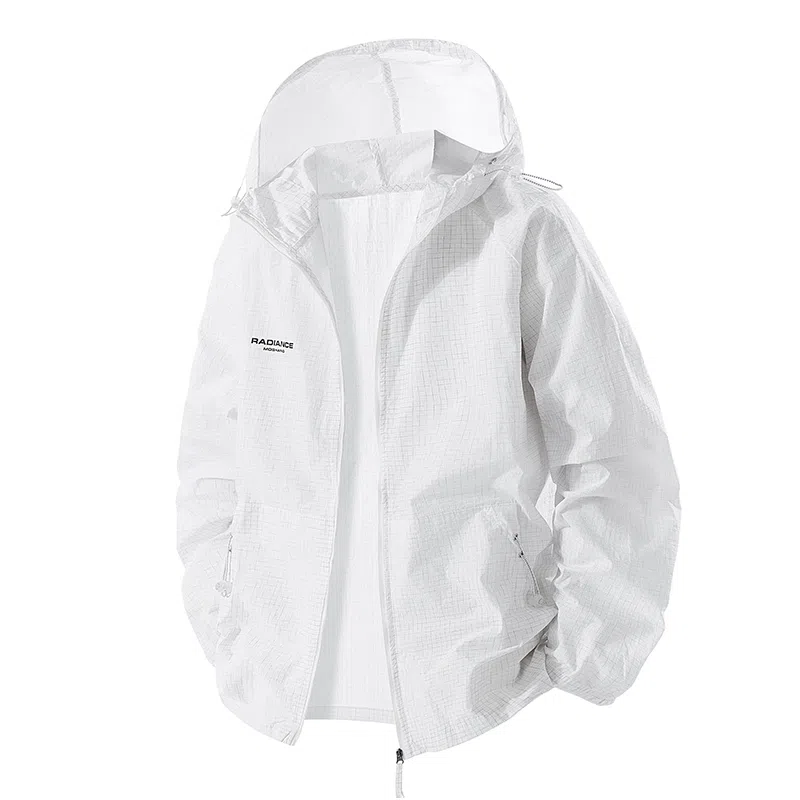 大白鲨 轻薄冰丝户外骑行防紫外线皮肤衣钓鱼男外套上衣防晒服 男款