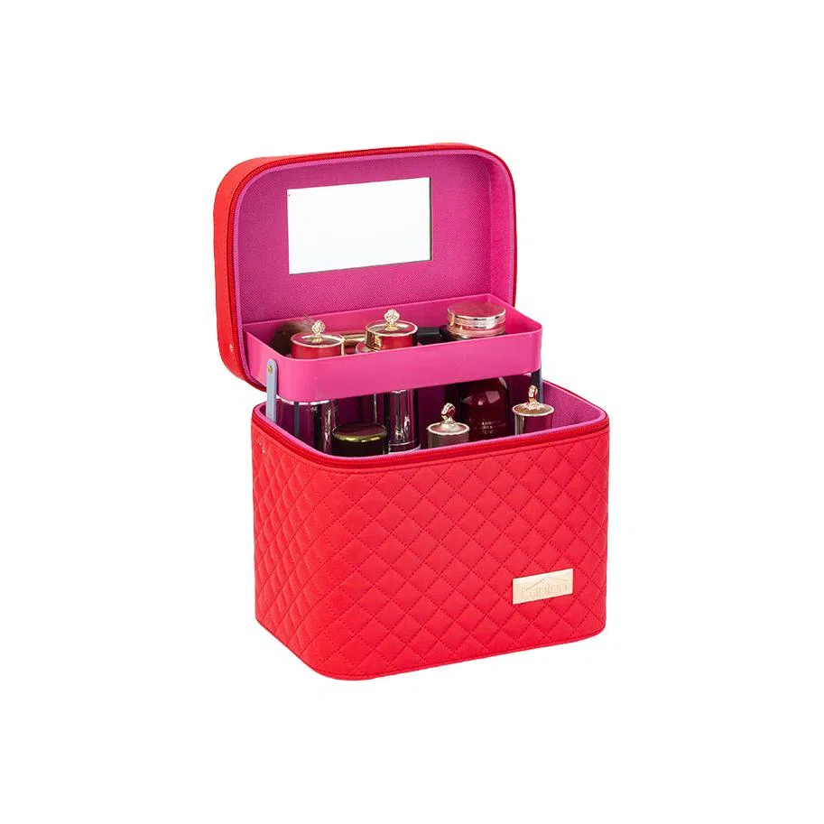 馨枕居 便携化妆包大容量旅行化妆箱多功能手提多层桌面化妆品收纳盒