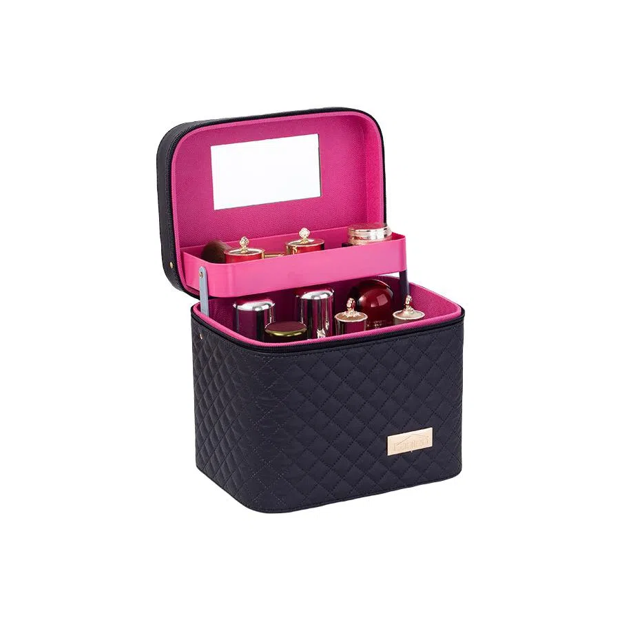 馨枕居 便携化妆包大容量旅行化妆箱多功能手提多层桌面化妆品收纳盒