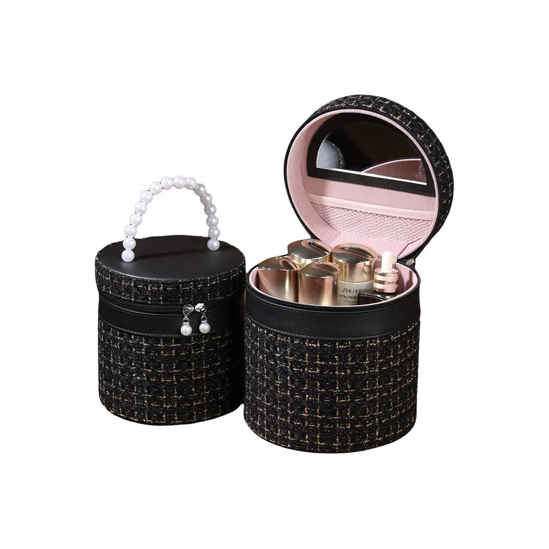 馨枕居 化妆箱大容量化妆品收纳盒手提便携家用化妆包