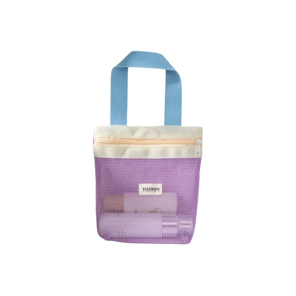 馨枕居 多巴胺手提化妆包便携网眼沙滩收纳包外出旅行游泳必备分区收纳袋