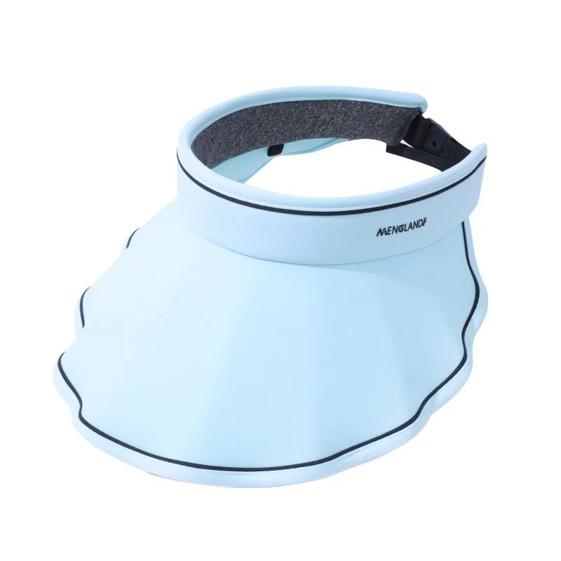 艾佳微 海边游玩沙滩波浪边空顶帽户外大檐遮阳帽防紫外线太阳帽 涤纶 防晒帽 女款