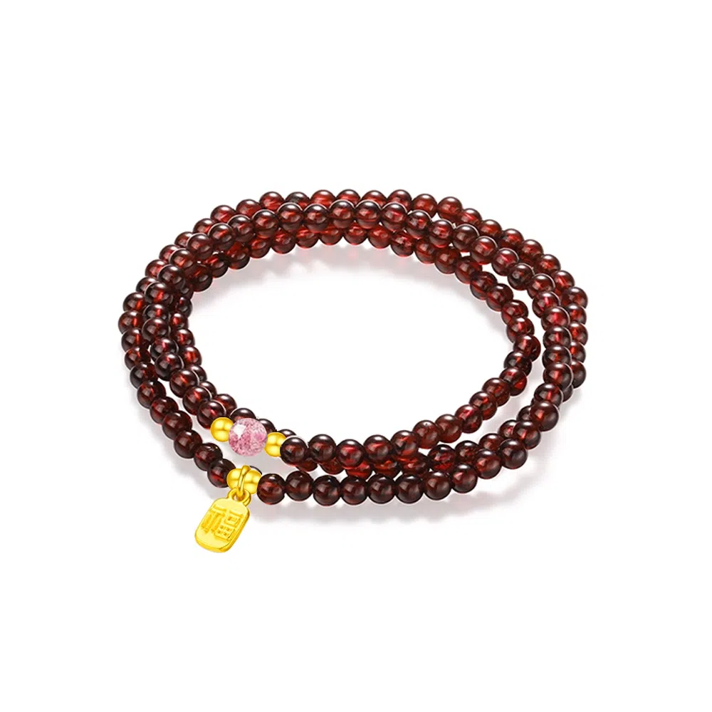 【S925纯银|福气满满】 七七银饰 鸿运福牌 转运必备纳福珠串 新中式高级感国风设计 好运天然 玛瑙 手串 男女同款情侣款