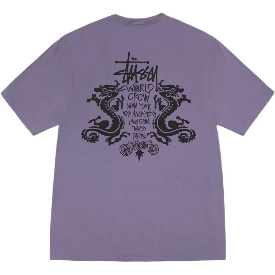 Stussy DOUBLE DRAGON TEE PIGMENT DYED T