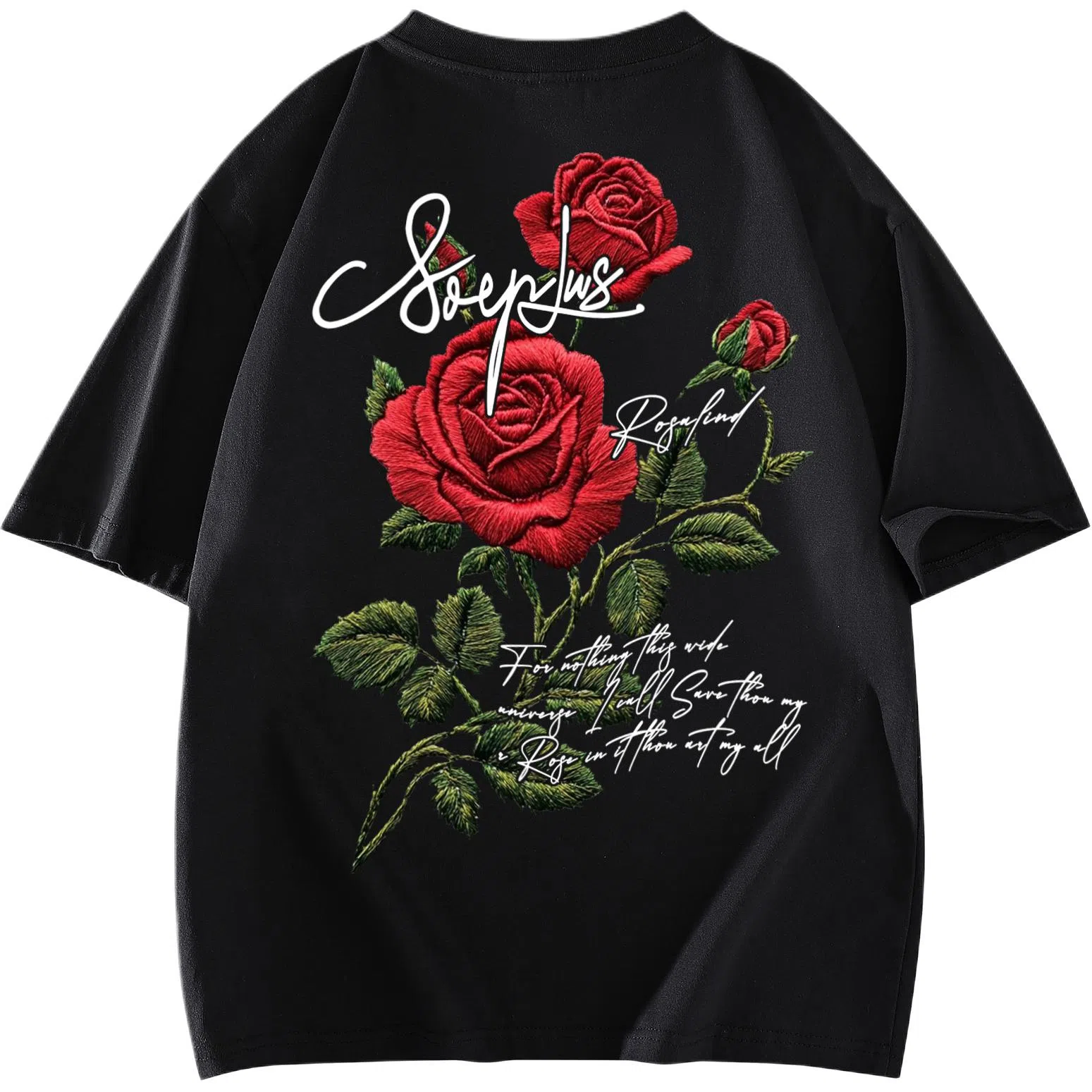 SOIEPLUS Retro Rose Logo T-Shirt