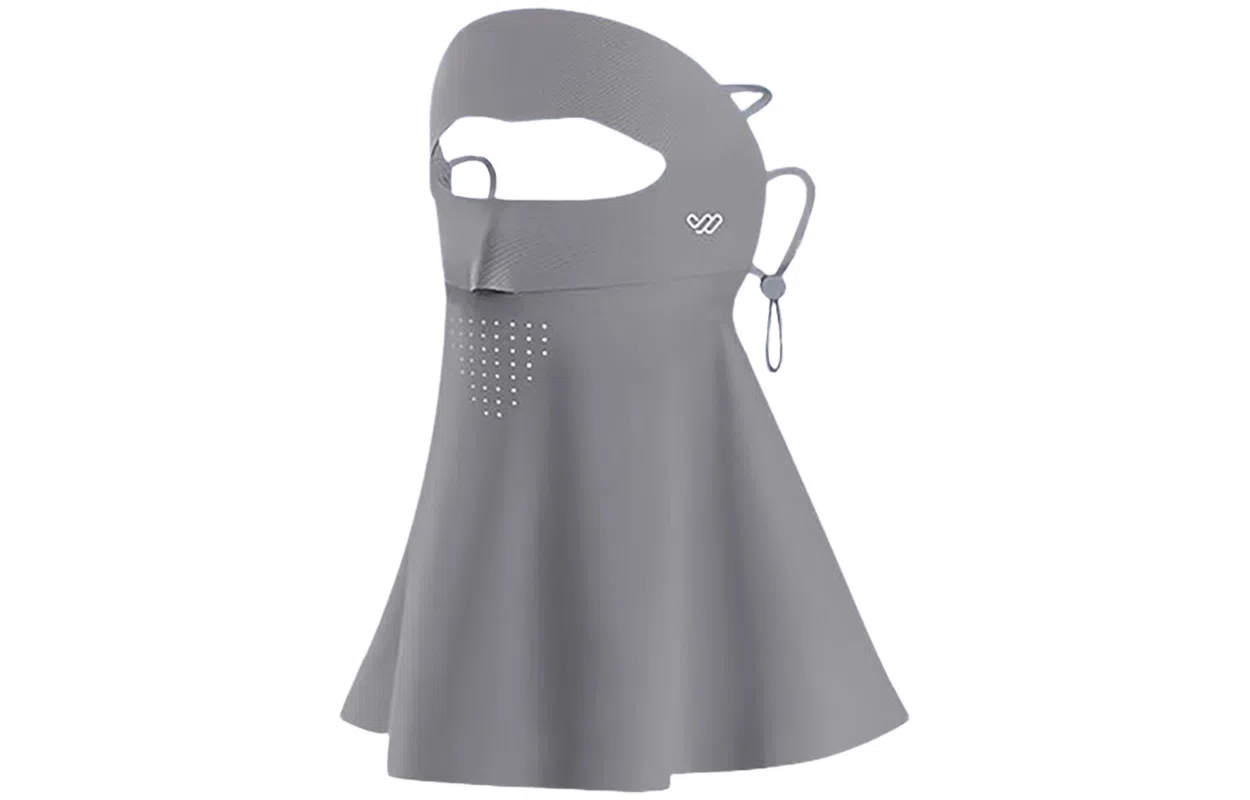 优幽兰 休闲简约全脸防紫外线脸罩夏季百搭高级感通勤出行骑车遮阳口罩护颈一体透气脸基尼 锦纶 防晒面罩 女款