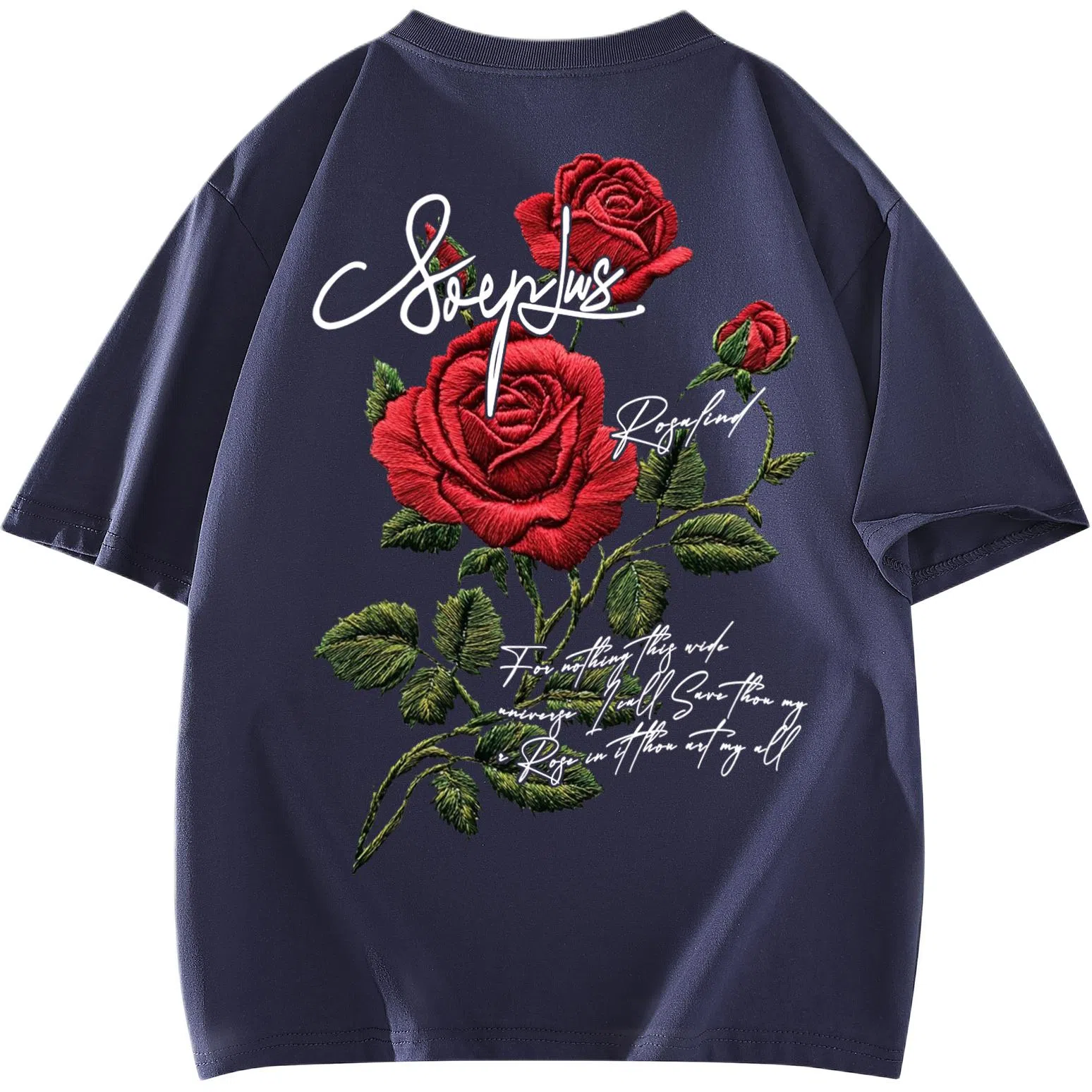 SOIEPLUS Retro Rose Logo T-Shirt