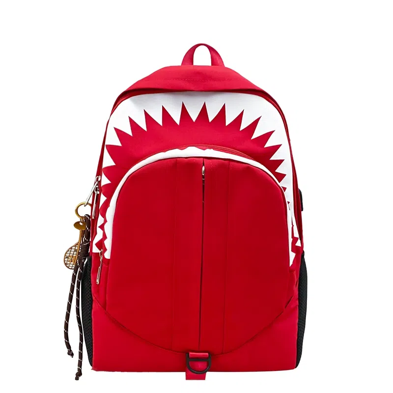 垣途者 潮牌鲨鱼夜光街头潮流学生 尼龙 双肩包 男女同款情侣款 多色