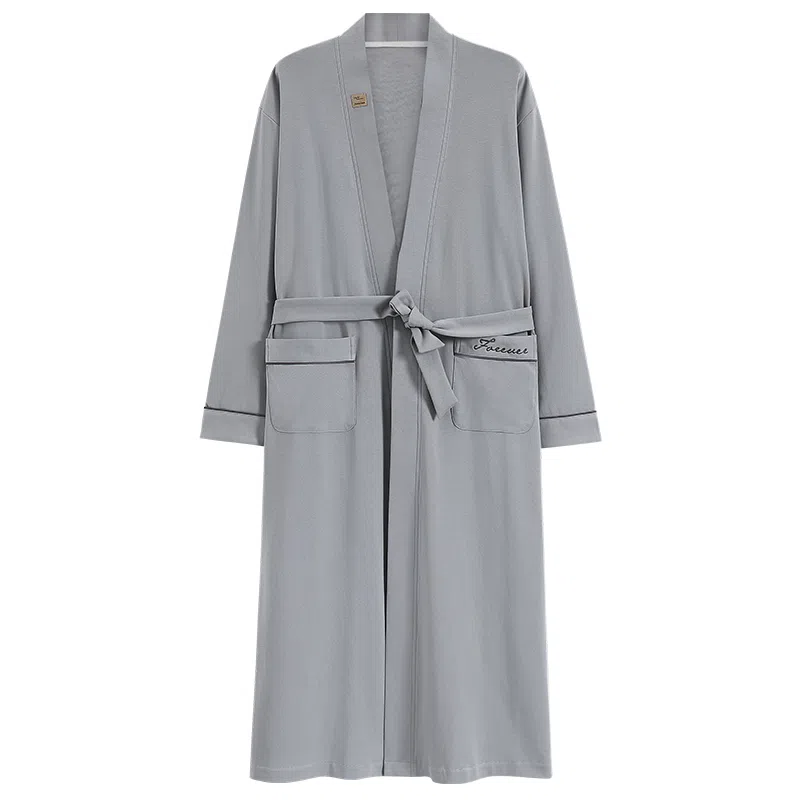 欧迪芬 亲肤透气舒适便利长袖睡袍 男款