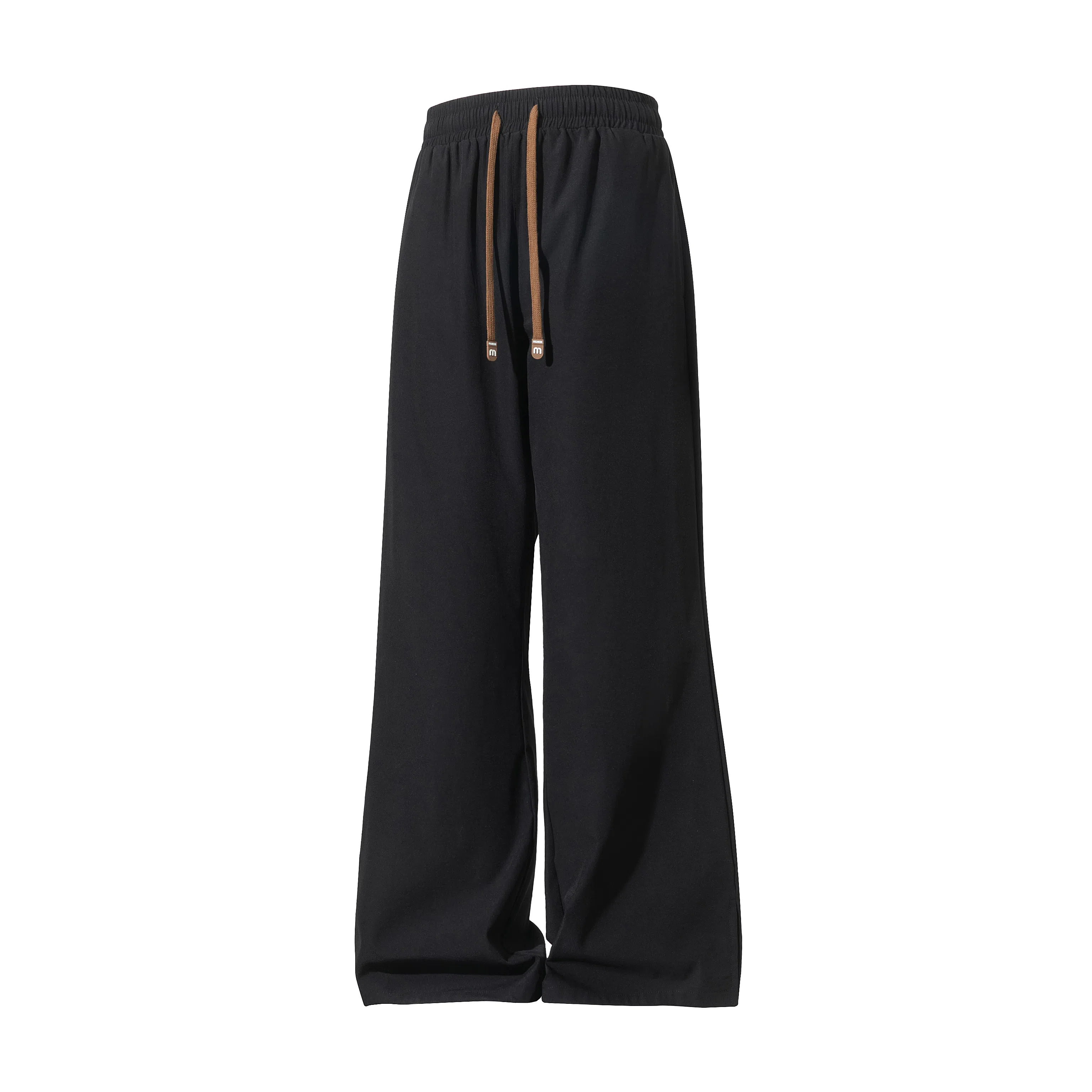 顶峰保罗 冰丝透气凉感速干纯色舒适直筒长裤无性别主义潮牌宽松小众百搭运动阔腿休闲裤 男女同款