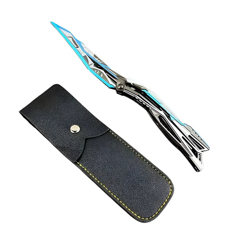 半粒 炽芒蝶刃蝴蝶刀 金属武器 成品模型