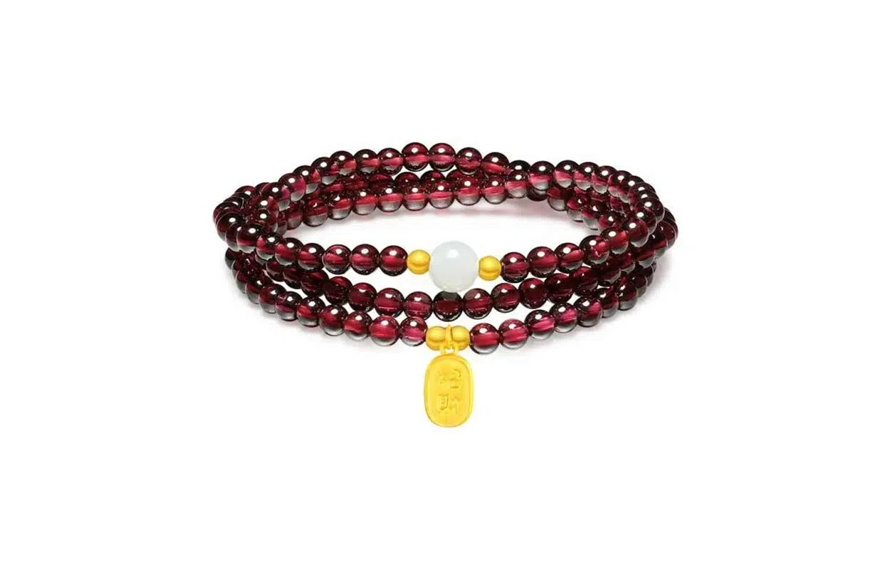 百利金 招财福牌 国潮复古新中式平安纳福吉祥顺遂本命年气质百搭精致轻奢小众设计转运珠手饰 琉璃 手串 男女同款情侣款