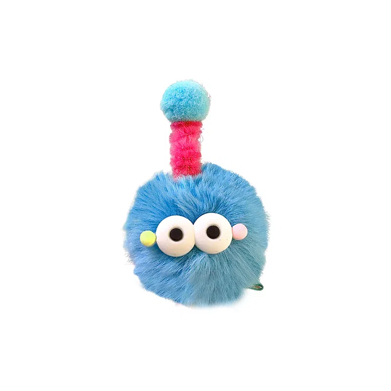 蒙妮 卡通小煤球趣味 毛绒 发夹 女款