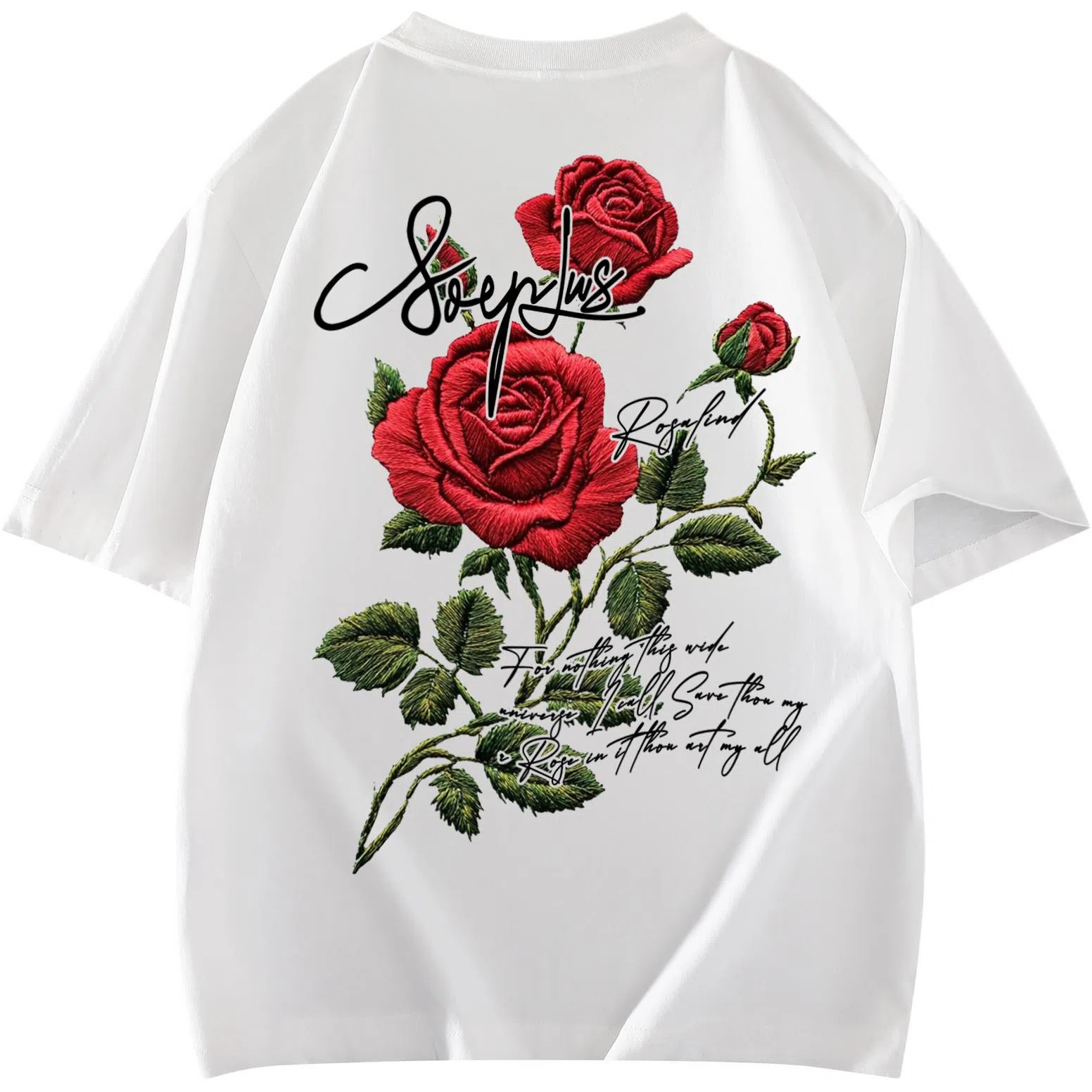 SOIEPLUS Retro Rose Logo T-Shirt