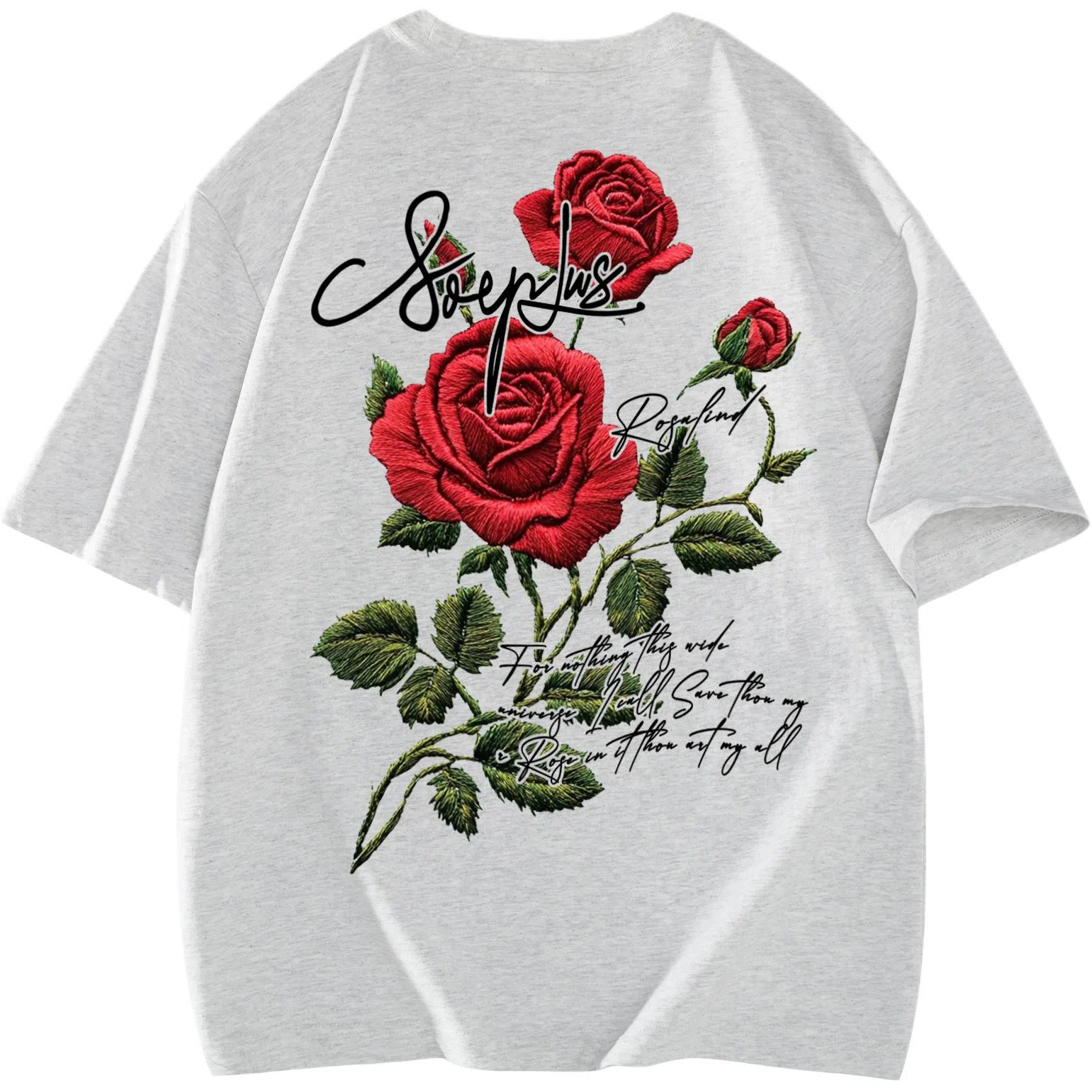 SOIEPLUS Retro Rose Logo T-Shirt
