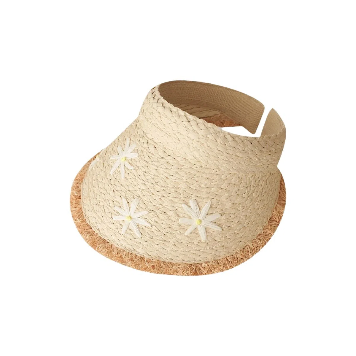 艾佳微 夏季度假海边沙滩 草编 空顶帽 女款