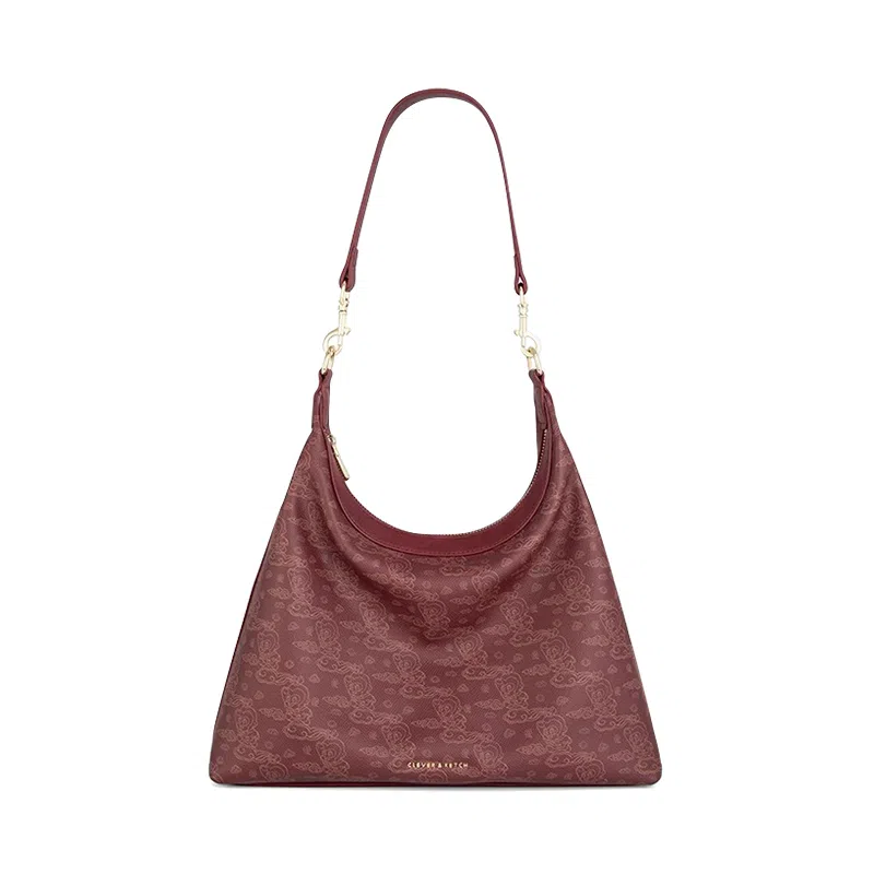 CLEVER&KETCH Urban Printed PU Shoulder Bag Red