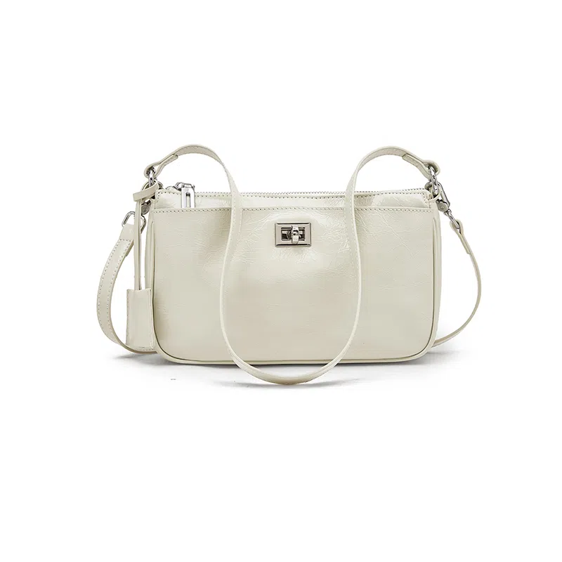 老人头 小众设计感时尚通勤百搭轻便 头层牛皮 斜挎单肩包 女款 多色